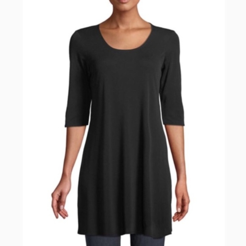 Eileen Fisher Half Sleeve Tunic Swing Top